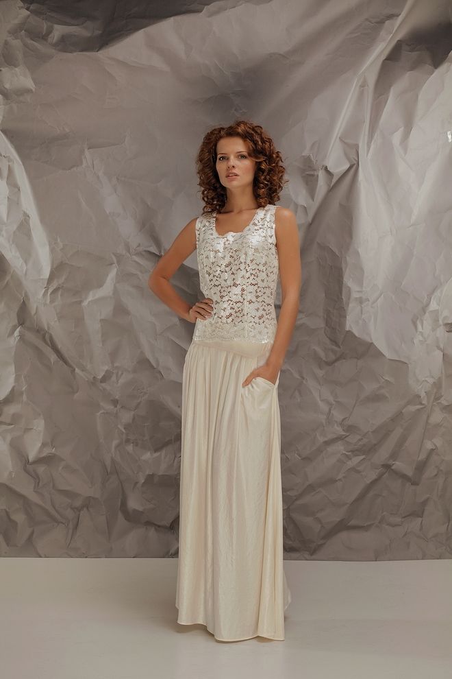 Топ белый кружевной